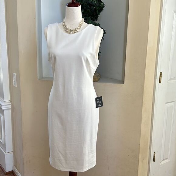 Lulu’s NEW w tags Womens size XL cream off white midi sleeveless dress - Picture 14 of 16